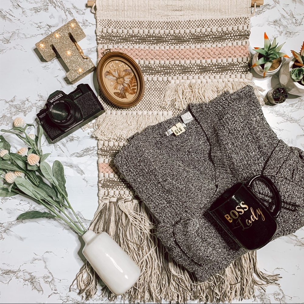 Vintage Oversized Boyfriend Pullover Sweater SZ L